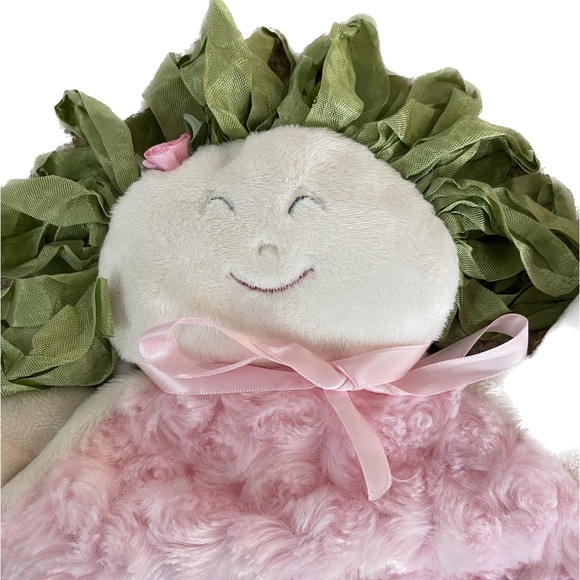 Woof & Poof SNUGGLE BUDDY SMALL PINK DOLL HEAD BLANKIE - Picture 3 of 5